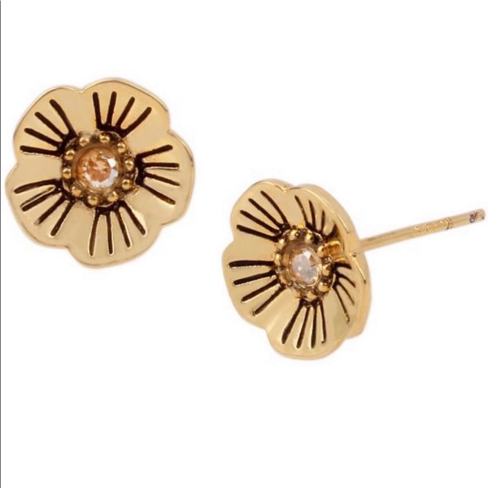 Coach Open Circle Necklace and Stud Earring Set - Picture 3 of 13
